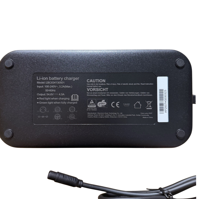 Laturi L - 54.6V 4.5A, 3 Pin - Eywa Ultra / Wayfarer Ultra